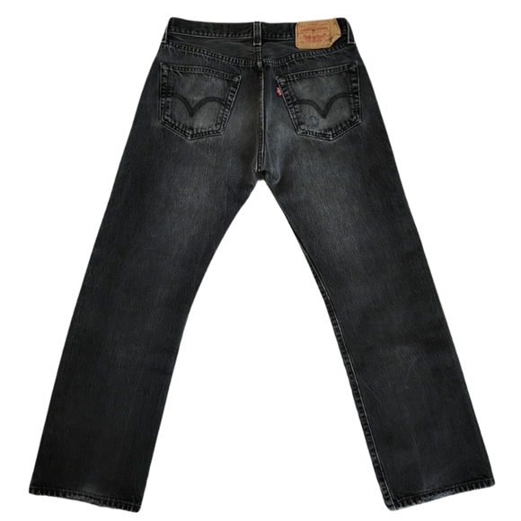 Vintage x 2000s “made in Mexico” 501 Levis Red Tab Black Jean - Picture 5 of 13